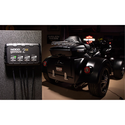 Genius&reg; 2X4 4-Bank, 8-Amp Battery Charger Absolute Business Supply