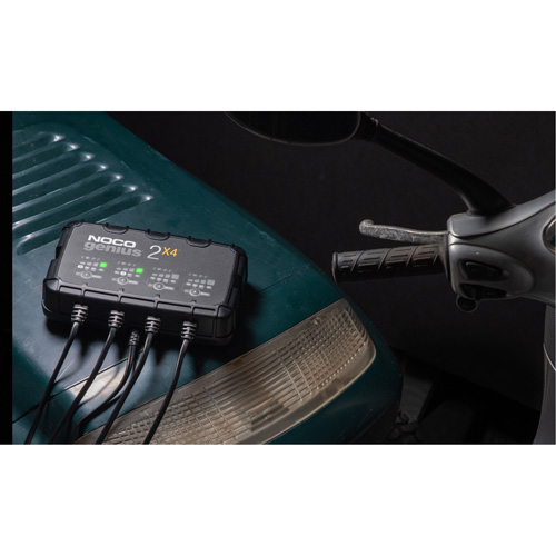 Genius&reg; 2X4 4-Bank, 8-Amp Battery Charger Absolute Business Supply