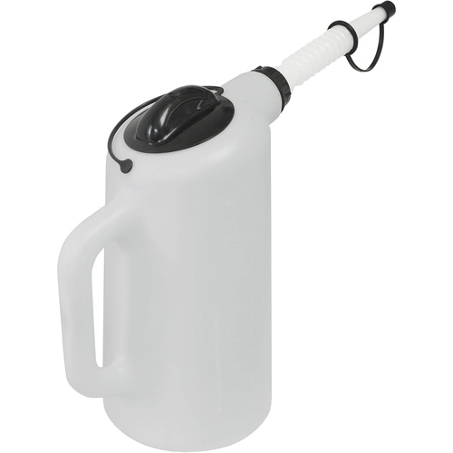 Oil Dispenser with Lid & Cap, Plastic, 8 qt Capacity Absolute Business Supply