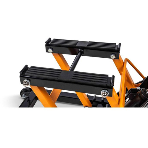 Cric pour VTT et motos, 0,75 tonnes Capacit&eacute;, 4-2/3" Abaiss&eacute;e, 14-1/2" &eacute;lev&eacute;e, Hydraulique &agrave; main Absolute Business Supply