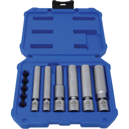 Jeu de douilles pour bougies d'allumage et bougies &agrave; incandescence 6 mcx Absolute Business Supply
