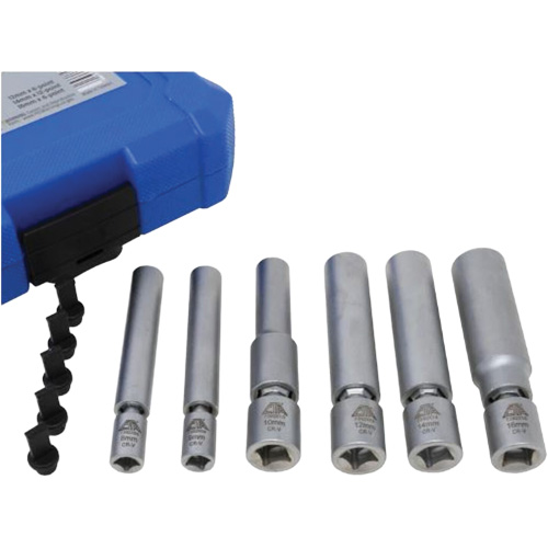 Jeu de douilles pour bougies d'allumage et bougies &agrave; incandescence 6 mcx Absolute Business Supply
