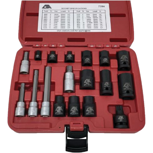 Jeu de douilles d'&eacute;triers de frein 18 mcx Absolute Business Supply