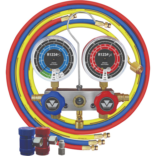 R1234Yf 2-Way Piston Valve Manifold Gauge Set Absolute Business Supply