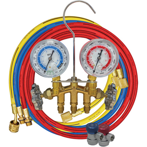 R134A 2-Way Brass Manifold Gauge Set Absolute Business Supply