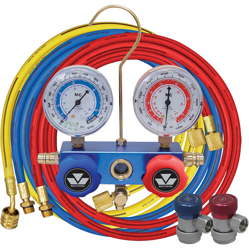 R134A 2-Way Aluminum Manifold Gauge Set Absolute Business Supply