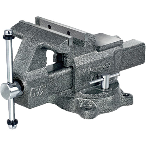 K65 Professional Workshop Vise, 6-1/2" Jaw Width, 3-7/8" Throat Depth, Swivel Base Absolute Business Supply