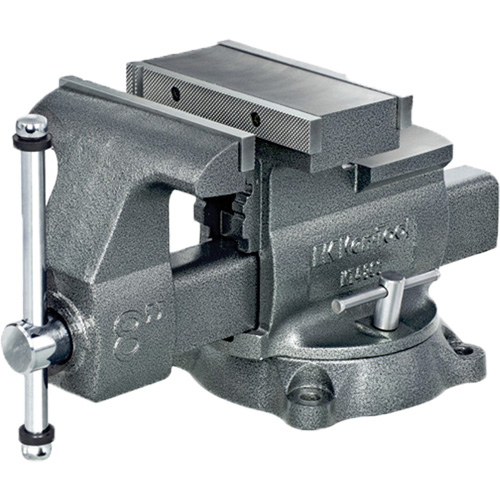 KT4800 Professional Reversible Mechanics Vise, 8" Jaw Width, 4-7/8" Throat Depth, Swivel Base Absolute Business Supply