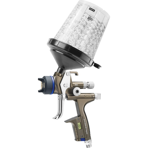 Pistolet de peinture de premi&egrave;re qualit&eacute; pour peinture automobile avec psi num&eacute;rique X5500 RP 1,3 I RPS D, Entr&eacute;e d'air 1/4" NPT, 10,24 pi³/min, Capacit&eacute; 0,6 L/0,9 L, 0,17 psi Absolute Business Supply