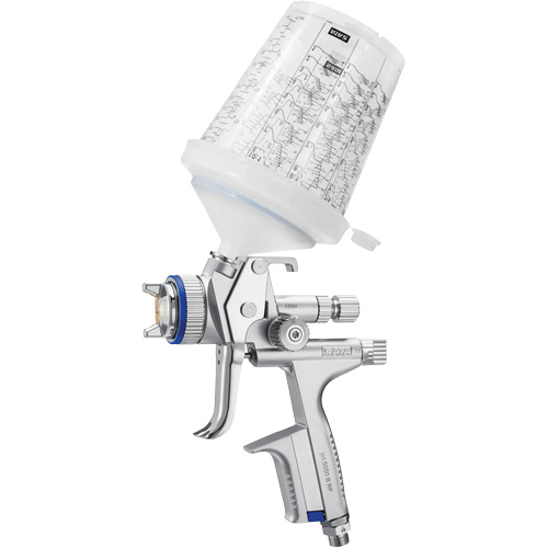 5000 B HVLP Nozzle 1.3 RPS Paint Spray Gun with Multi-Purpose Cup, 1/4" NPT Air Inlet, 15.19 CFM, 0.3 L/0.6 L/0.9 L Capacity, 0.17 PSI Absolute Business Supply