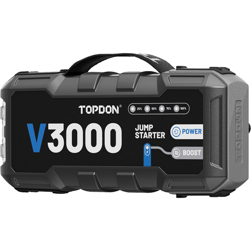 Survolteur, banque d'alimentation et lampe de poche V3000 Absolute Business Supply