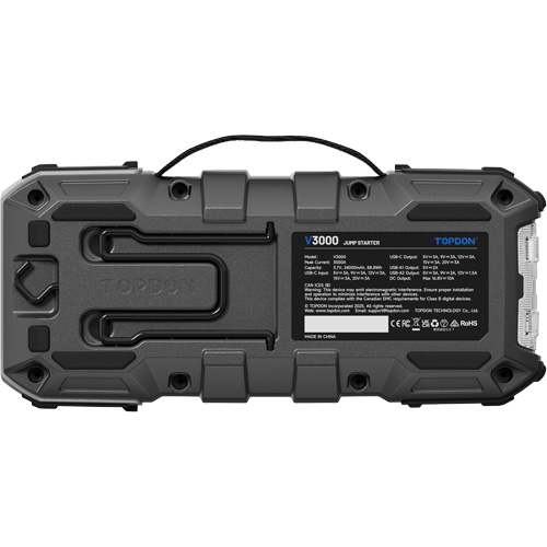 Survolteur, banque d'alimentation et lampe de poche V3000 Absolute Business Supply