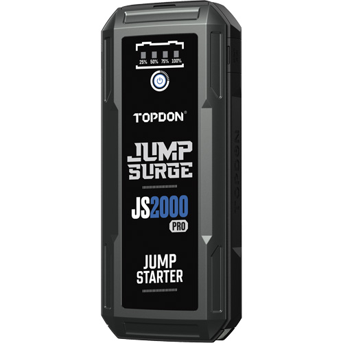 D&eacute;marreur de secours, banque d'alimentation et lampe de poche JumpSurge2000Pro &agrave; 2500 A de pointe Absolute Business Supply