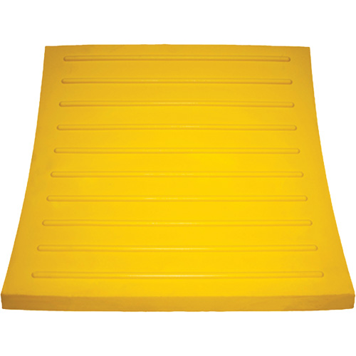 Wheel Chock, Polyurethane, Yellow, 15-1/4" W x 12-1/8" D x 10-3/4" H Absolute Business Supply