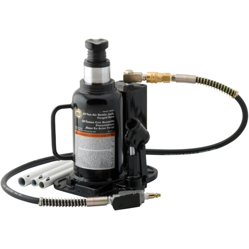 Air Actuated Bottle Jack, 20 Ton(s), Air Hydraulic, 18-3/4" Raised Height Absolute Business Supply