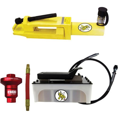 Ensemble de brise-talon pour pneus g&eacute;ants/&eacute;quipement de terrassement Yellow Jackit Absolute Business Supply
