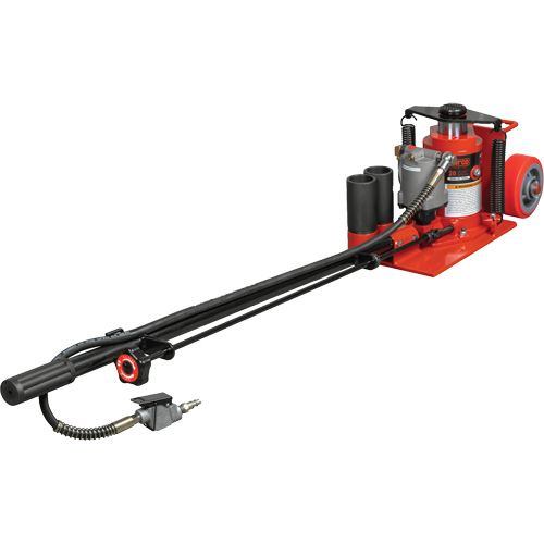 Low Height Floor Jack, 20 Ton(s) Capacity, 8-5/8" Lowered, 22-3/4" Raised, Air Hydraulic Absolute Business Supply