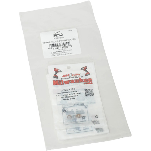 Jeu de clips et joints toriques de 1/4 po pour Milwaukee - en vrac Absolute Business Supply