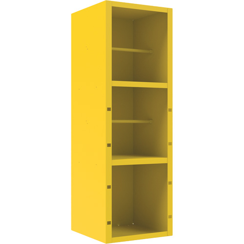 Spill Control Cabinet, 1 Shelves, 72" H x 24" W x 24" D, Steel, Yellow Absolute Business Supply