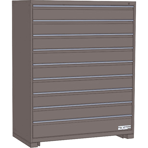 Modular Drawer Cabinet, 9 Drawers, 48" W x 24" D x 60" H, Grey Absolute Business Supply