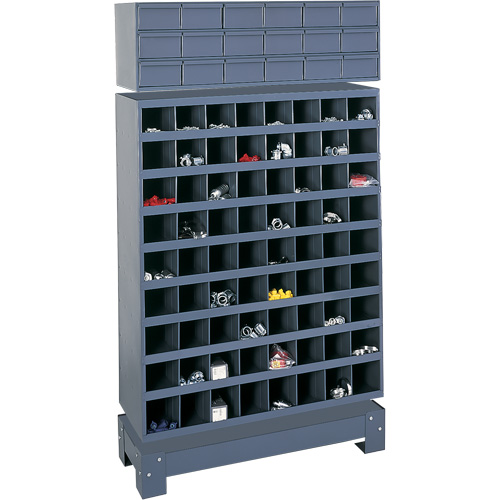 Modular Small Parts Storage Unit, Steel, 18 Drawers, 33-3/4" x 12-1/4" x 58-5/8", Grey Absolute Business Supply