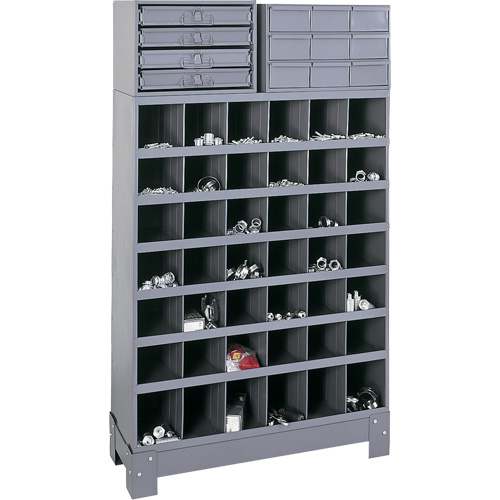 Unit&eacute; de stockage modulaire pour petites pi&egrave;ces, Acier, 13 tiroirs, 33-3/4" x 12-1/4" x 59", Gris Absolute Business Supply