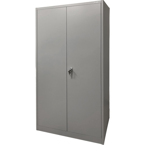 Armoire de rangement, Acier, 4 Tablettes, 78" h x 36" la x 24" P, Gris Absolute Business Supply