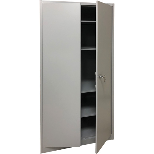 Armoire de rangement, Acier, 4 Tablettes, 78" h x 36" la x 24" P, Gris Absolute Business Supply