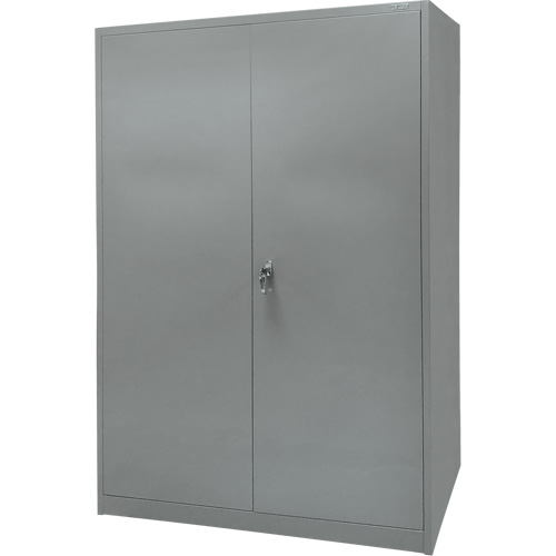 Armoire de rangement, Acier, 4 Tablettes, 78" h x 48" la x 24" P, Gris Absolute Business Supply