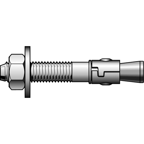 Boulons d'ancrage Power Stud &agrave; gaine d'ancrage, Acier au carbone, 1-1/4" x 9" Absolute Business Supply