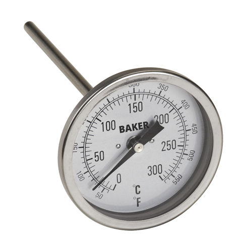 Bi-Metal Thermometers, Contact, Analogue, 50-550°F (0-260°C) Absolute Business Supply