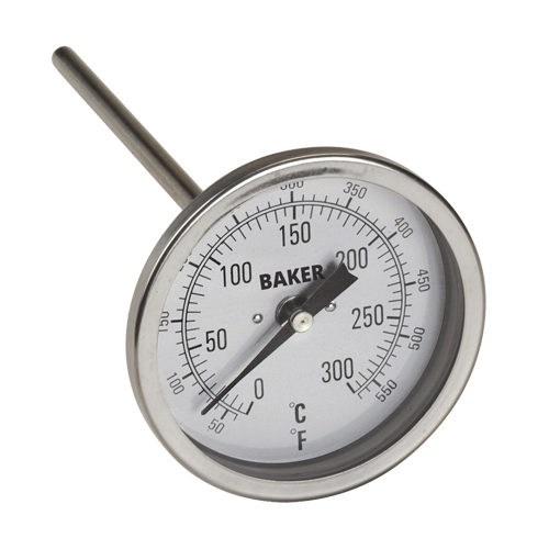 Bi-Metal Thermometers, Contact, Analogue, 50-550°F (0-260°C) Absolute Business Supply