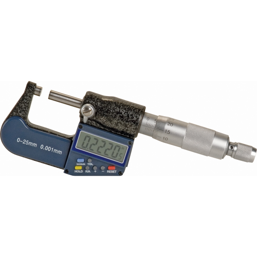 Microm&egrave;tre num&eacute;rique &eacute;lectronique, 0 - 1" (0 - 25 mm) gamme de mesure, R&eacute;solution de 0,00005" (0,00127 mm) Absolute Business Supply