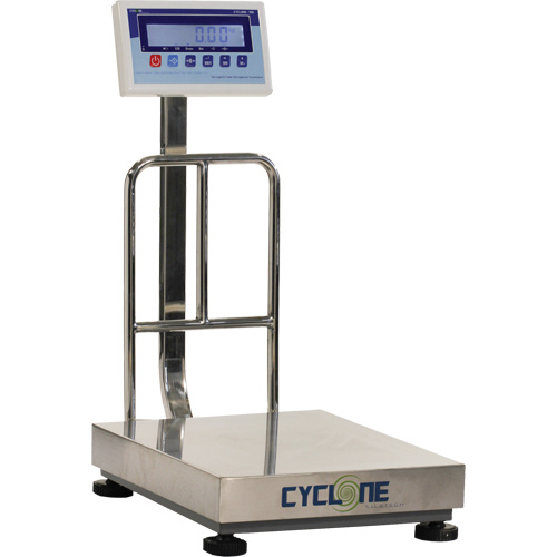 Cyclone 150 Bench and Platform Scale, 300 lbs. / 150 kg Capacity, 15-3/4" L x 19-7/10" W Absolute Business Supply