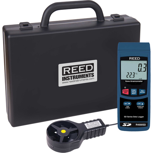 Thermo-Anemometer, Data Logging, 0.4 - 30 m/sec Air Velocity Range Absolute Business Supply