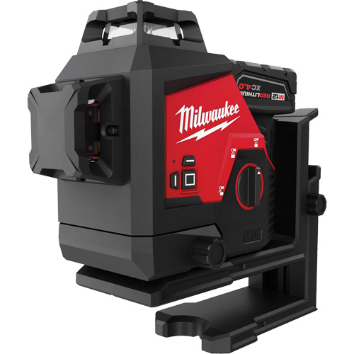 M12 360-Degree 3-Plane Cordless Laser Kit, 125' (38.1 m), 530 Nm Absolute Business Supply