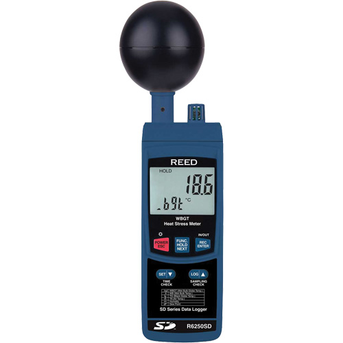 Data Logging Heat Stress Meter with Calibration Certificate Absolute Business Supply