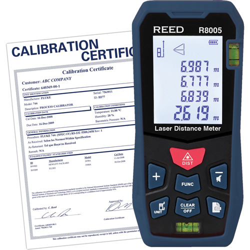 T&eacute;l&eacute;m&egrave;tre laser avec certificat de calibration, 0' - 164' (0 m - 50 m) Gamme de mesure, Num&eacute;rique (&eacute;lectronique) Absolute Business Supply