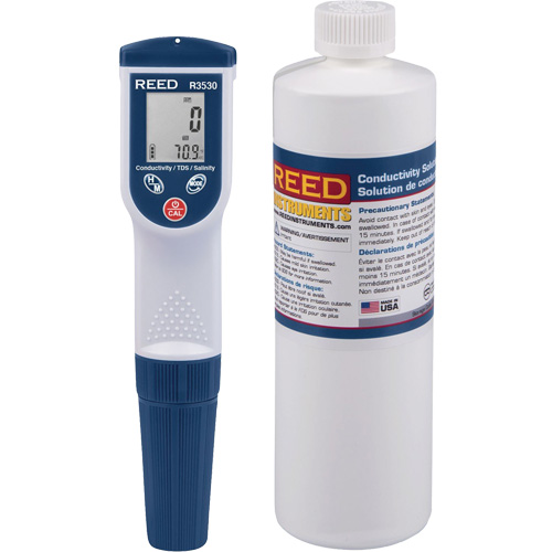 Conductivity/TDS/Salinity Meter & Solution Kit Absolute Business Supply