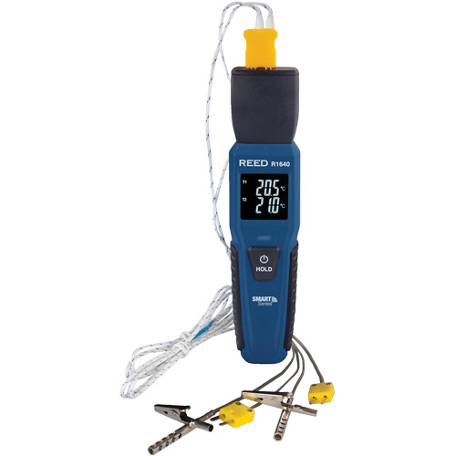 R1640 Smart Series Thermocouple Thermometer with Oven/Freezer Thermocouple Probes, Contact, Digital, 32-122°F (0-50°C) Absolute Business Supply