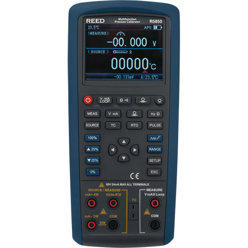 Multifunction Process Calibrator, Without Data Logging, Portable, 5 Processes Absolute Business Supply