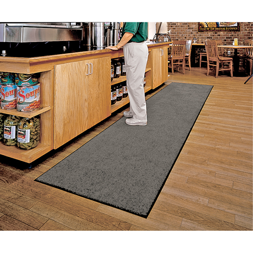 Tapis ColorStar, Essuie-pieds, 3' x 5' x 3/8", Gris Absolute Business Supply