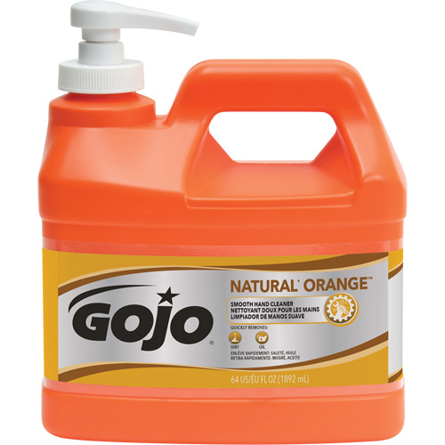 Nettoyant &agrave; mains Natural Orange, Cr&egrave;me, 1,89 L, Bouteille &agrave; pompe, Agrumes/Orange Absolute Business Supply