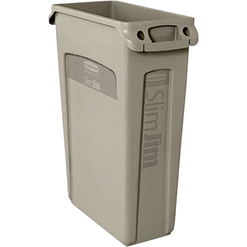 Slim Jim&reg; Container with Venting Channels, Plastic, 23 US gal. Absolute Business Supply