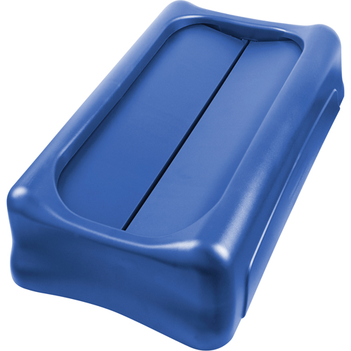 Slim Jim&reg; Waste Receptacle Lid, Swing Lid, Plastic, Fits Container Size: 22" x 11" Absolute Business Supply
