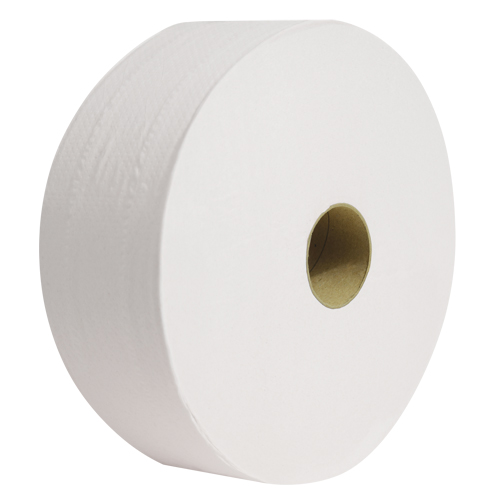 Pro Perform Toilet Paper, Jumbo Roll, 2 Ply, 1400' Length, White Absolute Business Supply