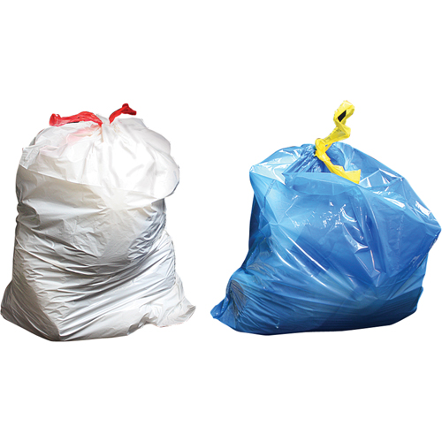 Sure-Tie&reg; Garbage Bags, Strong, 33" W x 38" L, 0.9 mils, Clear, 121.13 L (32 Gal.) Capacity Absolute Business Supply
