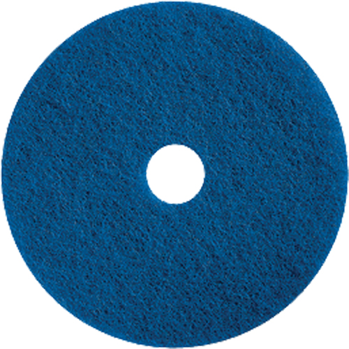 Floor Maintenance Pads, 15", Cleaning/Scrubbing, Blue Absolute Business Supply