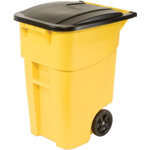 Contenant roulant BRUTE, Bord de rue, Plastique, 50 gal. US Absolute Business Supply