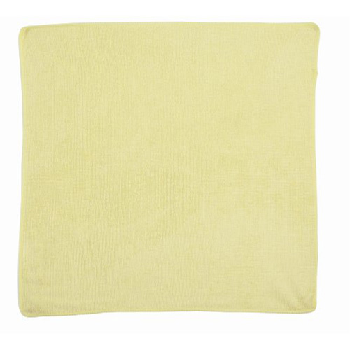 Chiffon de nettoyage pour travaux l&eacute;gers, Microfibre, Jaune Absolute Business Supply